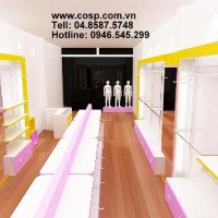 Thiết kế cửa hàng thời trang BabyShop - Đội Cấn